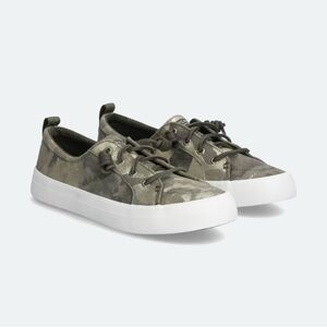 Sperry Women's Camouflage Sneakers - Green and White